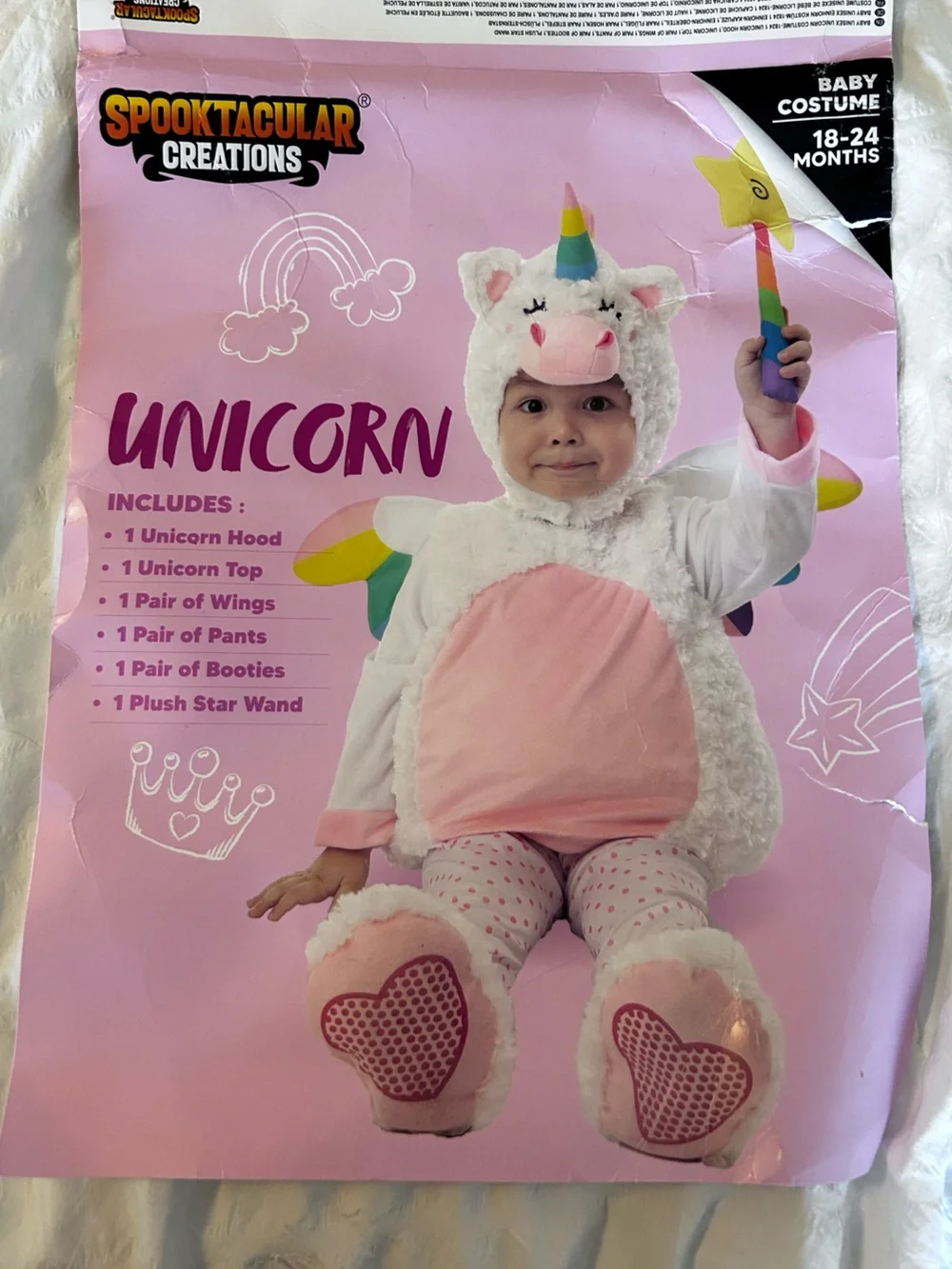 Spooktacular Creations Baby Toddler Unicorn Halloween Costume Size 18-24Months